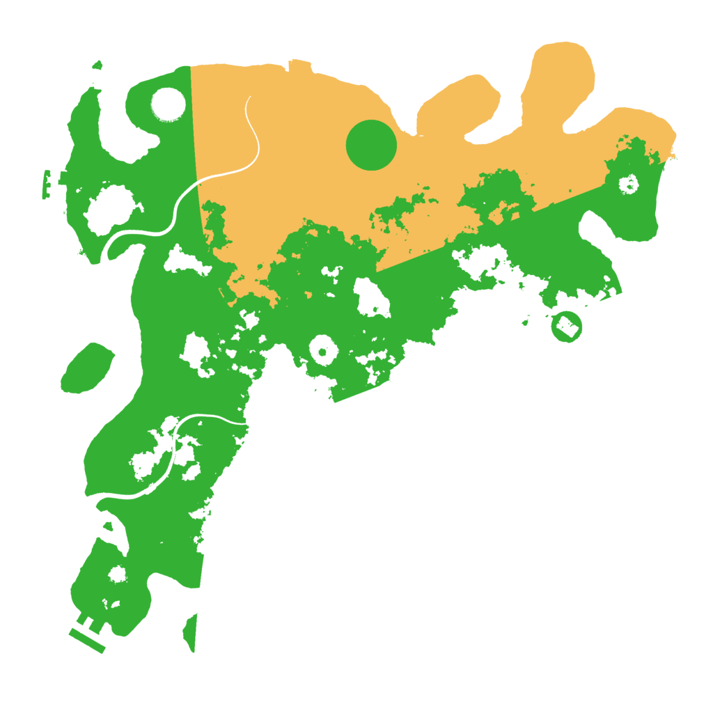 Biome Rust Map: Procedural Map, Size: 3700, Seed: 1466697208