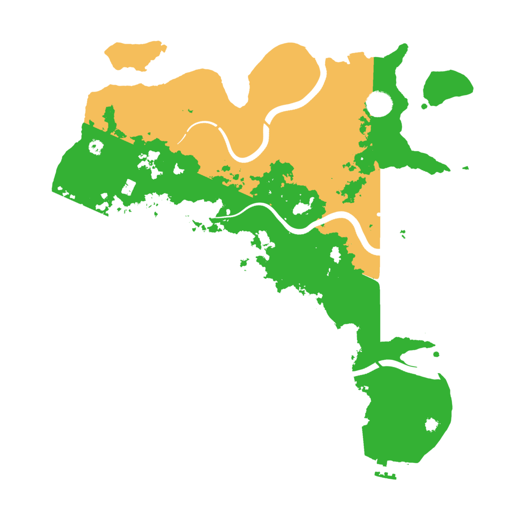 Biome Rust Map: Procedural Map, Size: 3500, Seed: 345634563