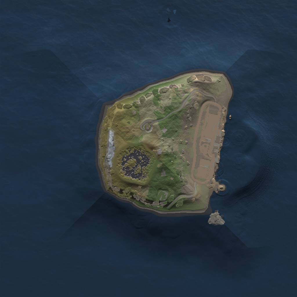 Rust Map: Procedural Map, Size: 1000, Seed: 89668, 4 Monuments