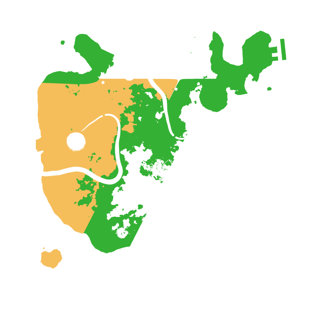 Biome Rust Map: Procedural Map, Size: 3000, Seed: 23473