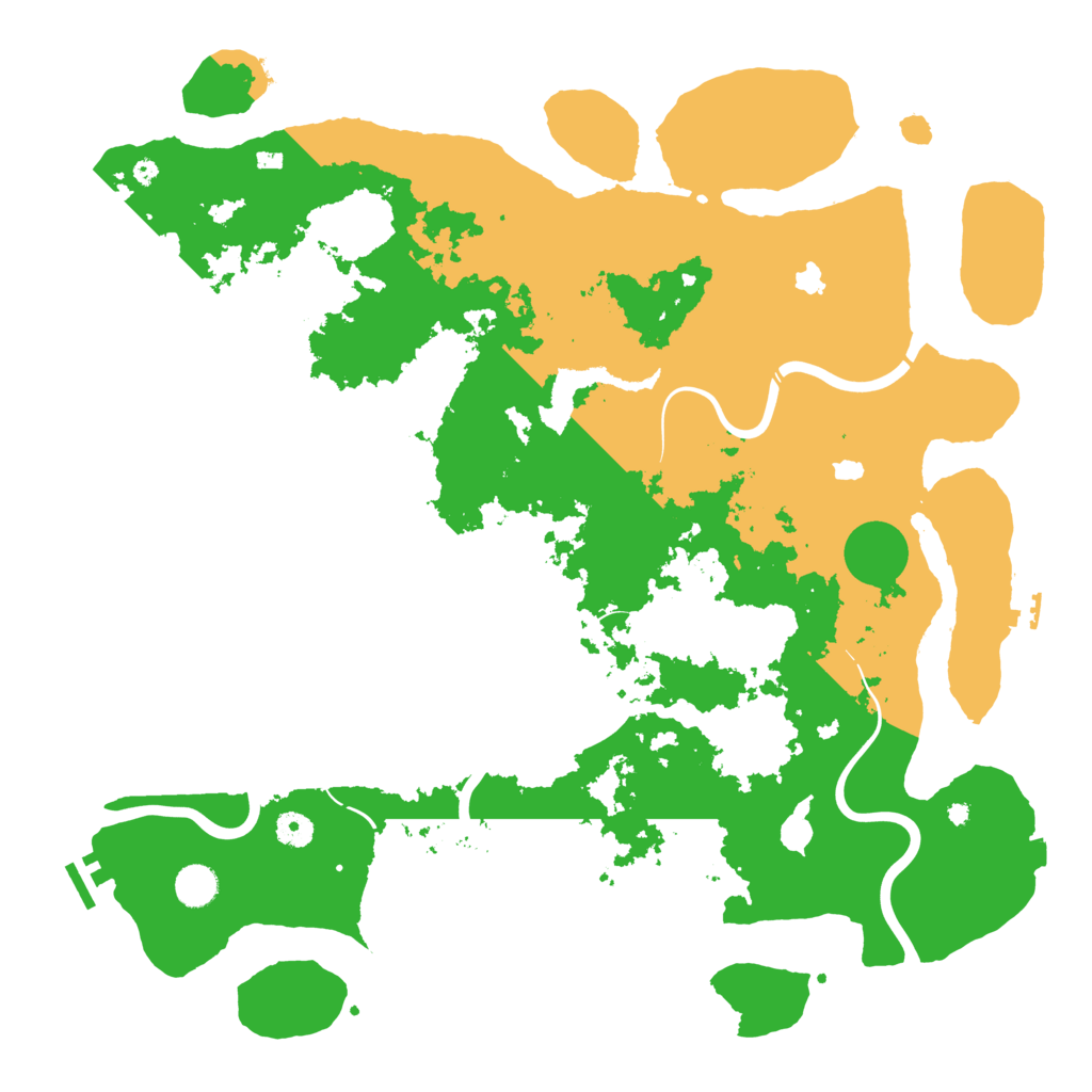 Biome Rust Map: Procedural Map, Size: 4500, Seed: 293830981