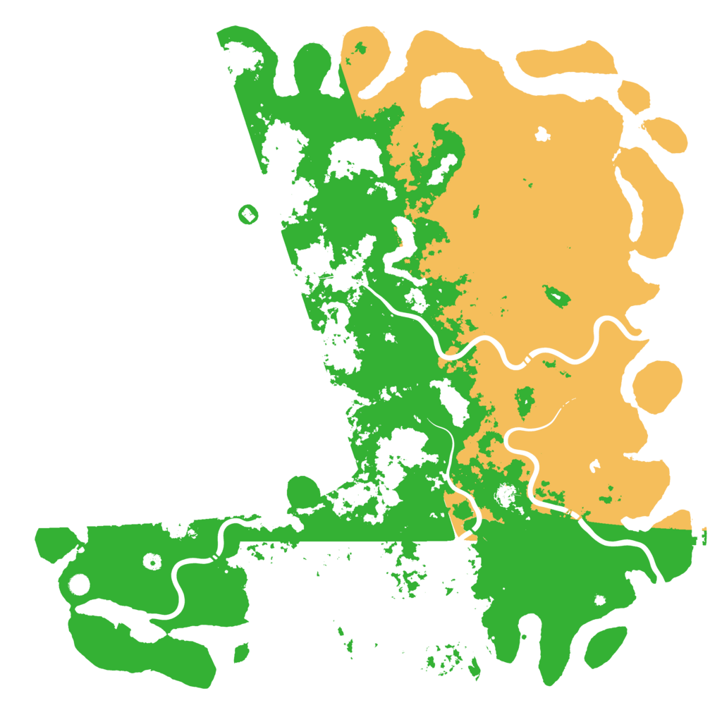 Biome Rust Map: Procedural Map, Size: 6000, Seed: 3877622