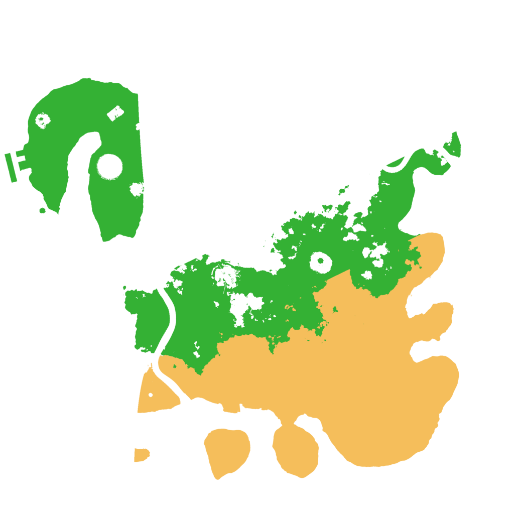 Biome Rust Map: Procedural Map, Size: 3550, Seed: 95585646
