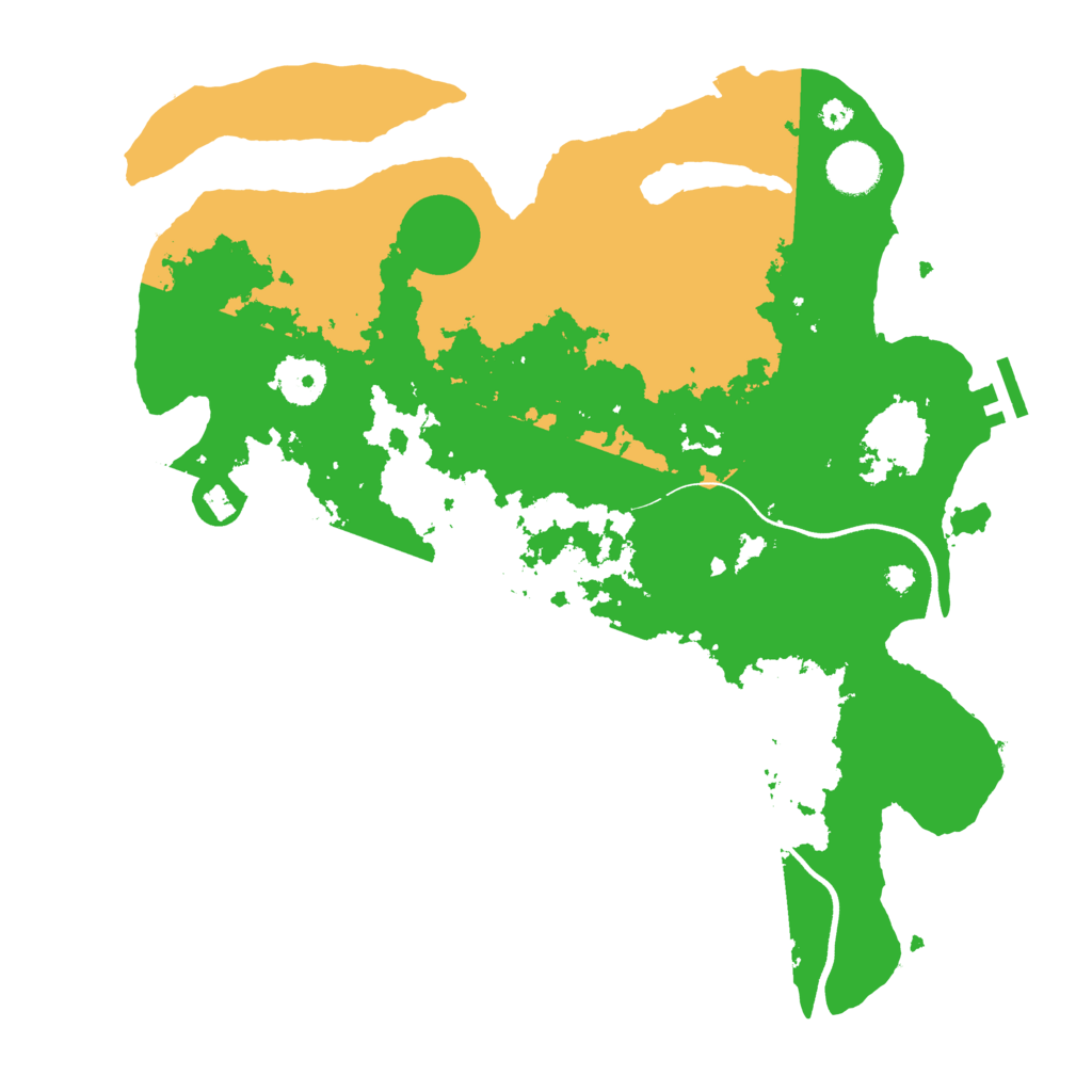 Biome Rust Map: Procedural Map, Size: 3600, Seed: 22928318