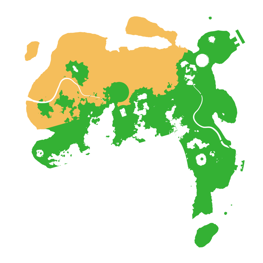 Biome Rust Map: Procedural Map, Size: 3550, Seed: 62666302