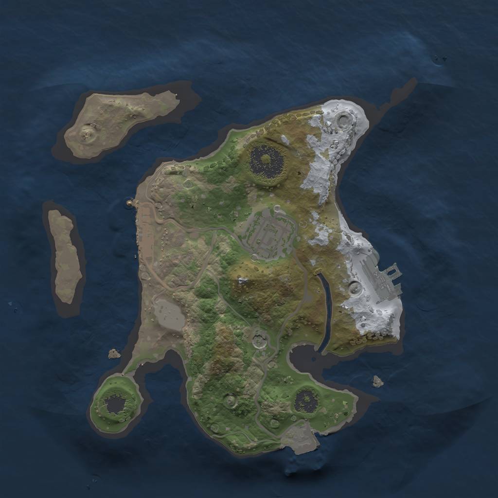 Rust Map: Procedural Map, Size: 2200, Seed: 68, 7 Monuments