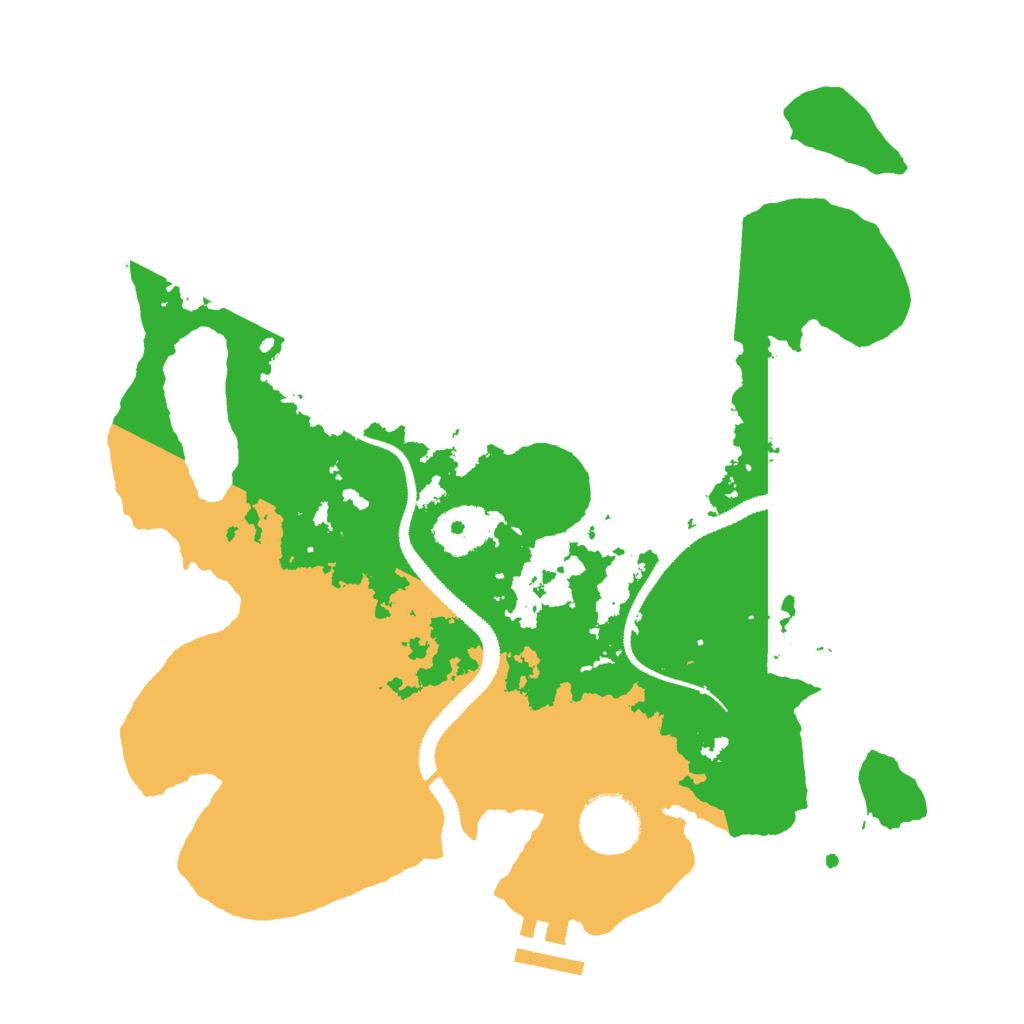 Biome Rust Map: Procedural Map, Size: 3000, Seed: 1076