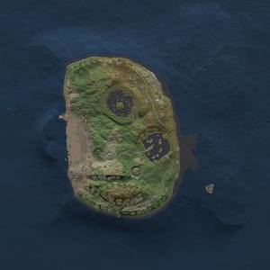 Thumbnail Rust Map: Procedural Map, Size: 1500, Seed: 7221989, 5 Monuments