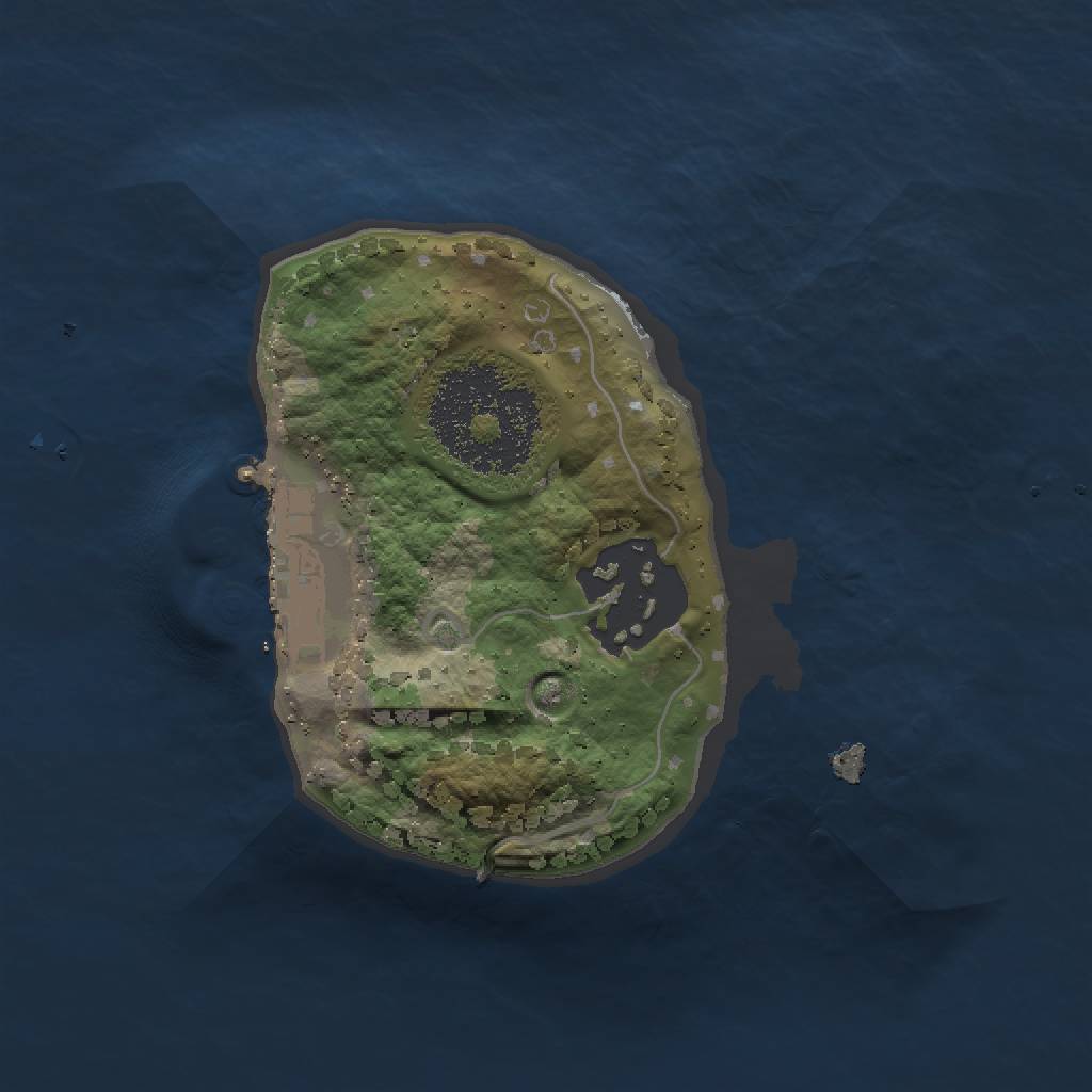 Rust Map: Procedural Map, Size: 1500, Seed: 7221989, 5 Monuments