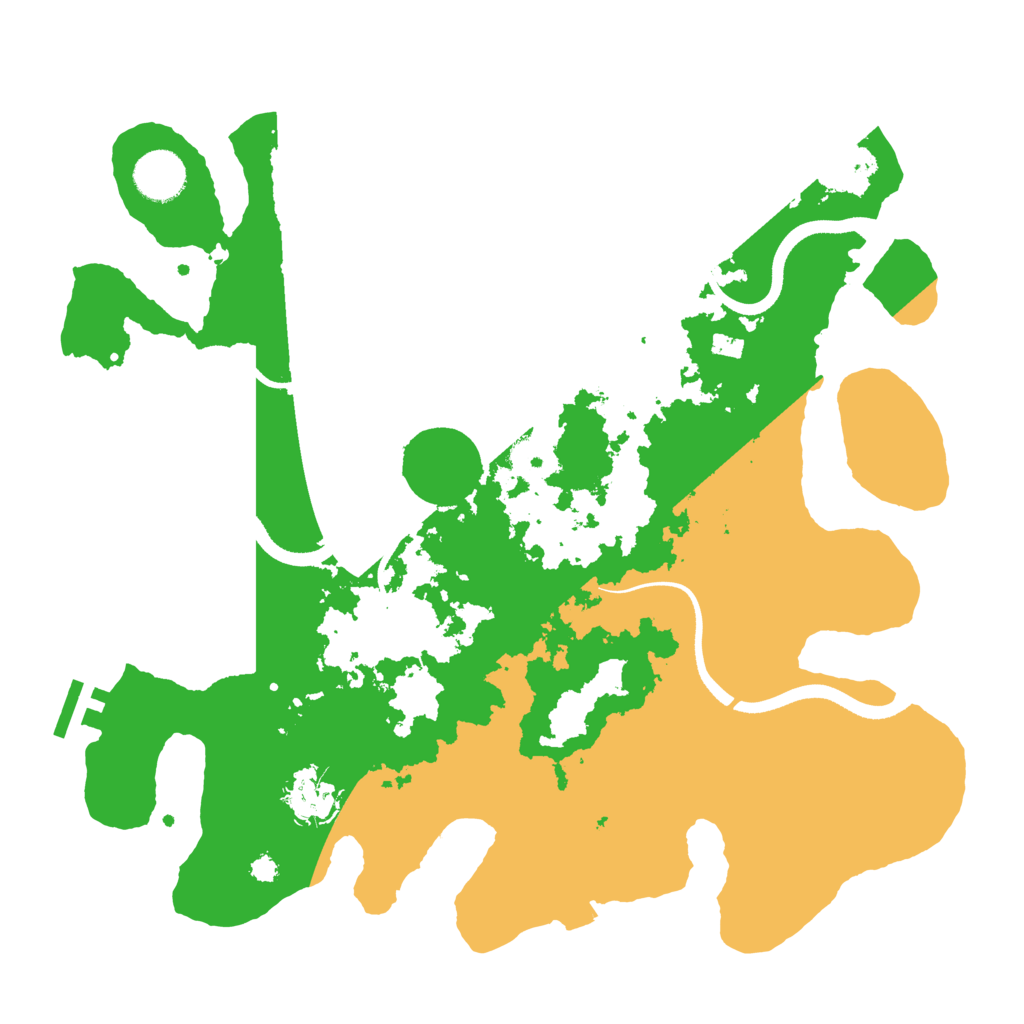 Biome Rust Map: Procedural Map, Size: 3500, Seed: 58596102