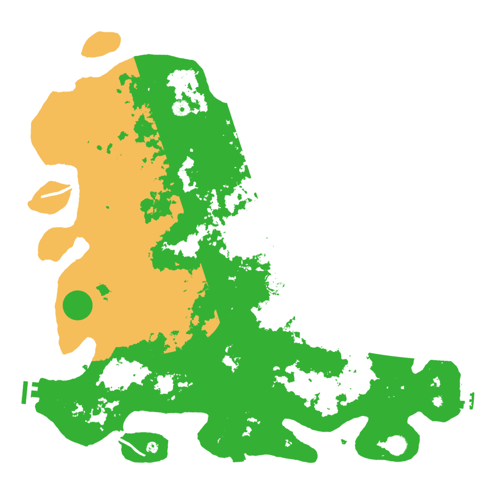 Biome Rust Map: Procedural Map, Size: 4400, Seed: 58687992