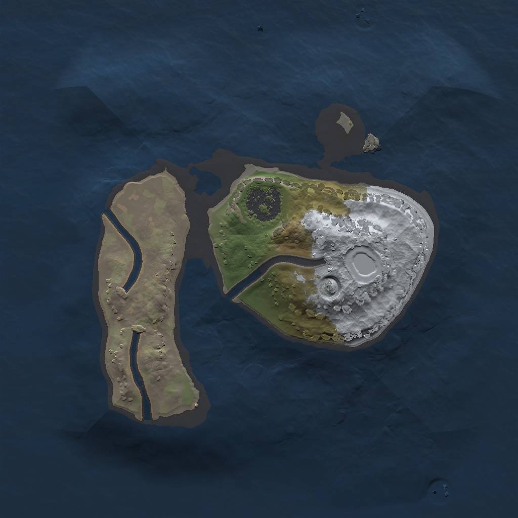 Rust Map: Procedural Map, Size: 1500, Seed: 634564566, 3 Monuments