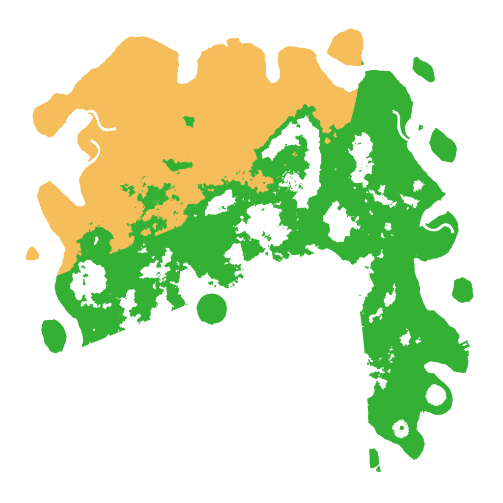 Biome Rust Map: Procedural Map, Size: 4500, Seed: 746532
