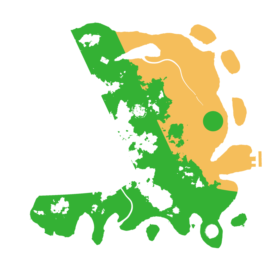 Biome Rust Map: Procedural Map, Size: 3500, Seed: 67357942