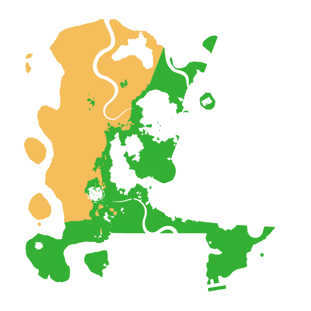 Biome Rust Map: Procedural Map, Size: 3500, Seed: 353287996