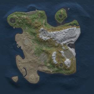 Thumbnail Rust Map: Procedural Map, Size: 2500, Seed: 5437665, 10 Monuments