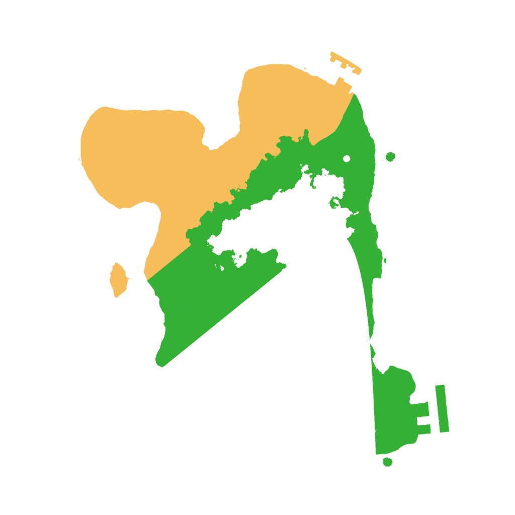 Biome Rust Map: Procedural Map, Size: 2200, Seed: 1879962234