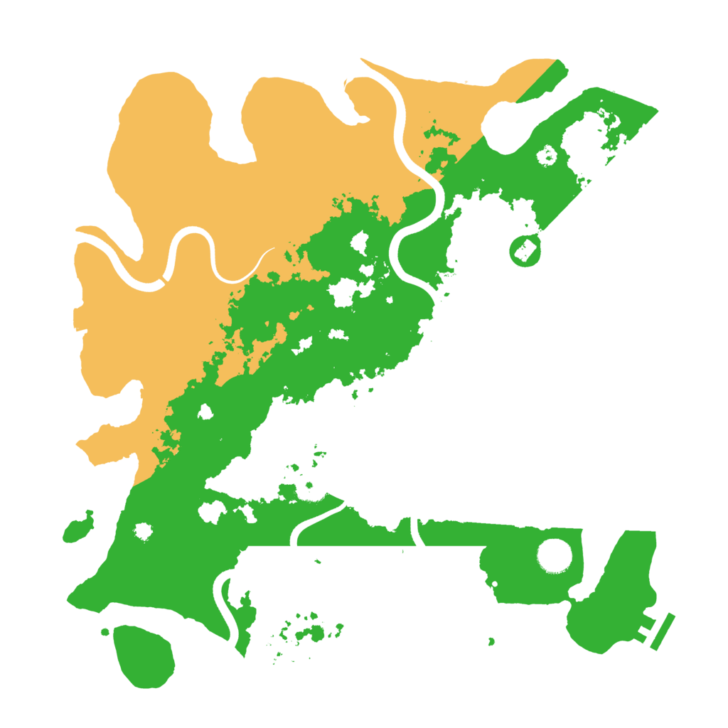 Biome Rust Map: Procedural Map, Size: 3700, Seed: 676386367