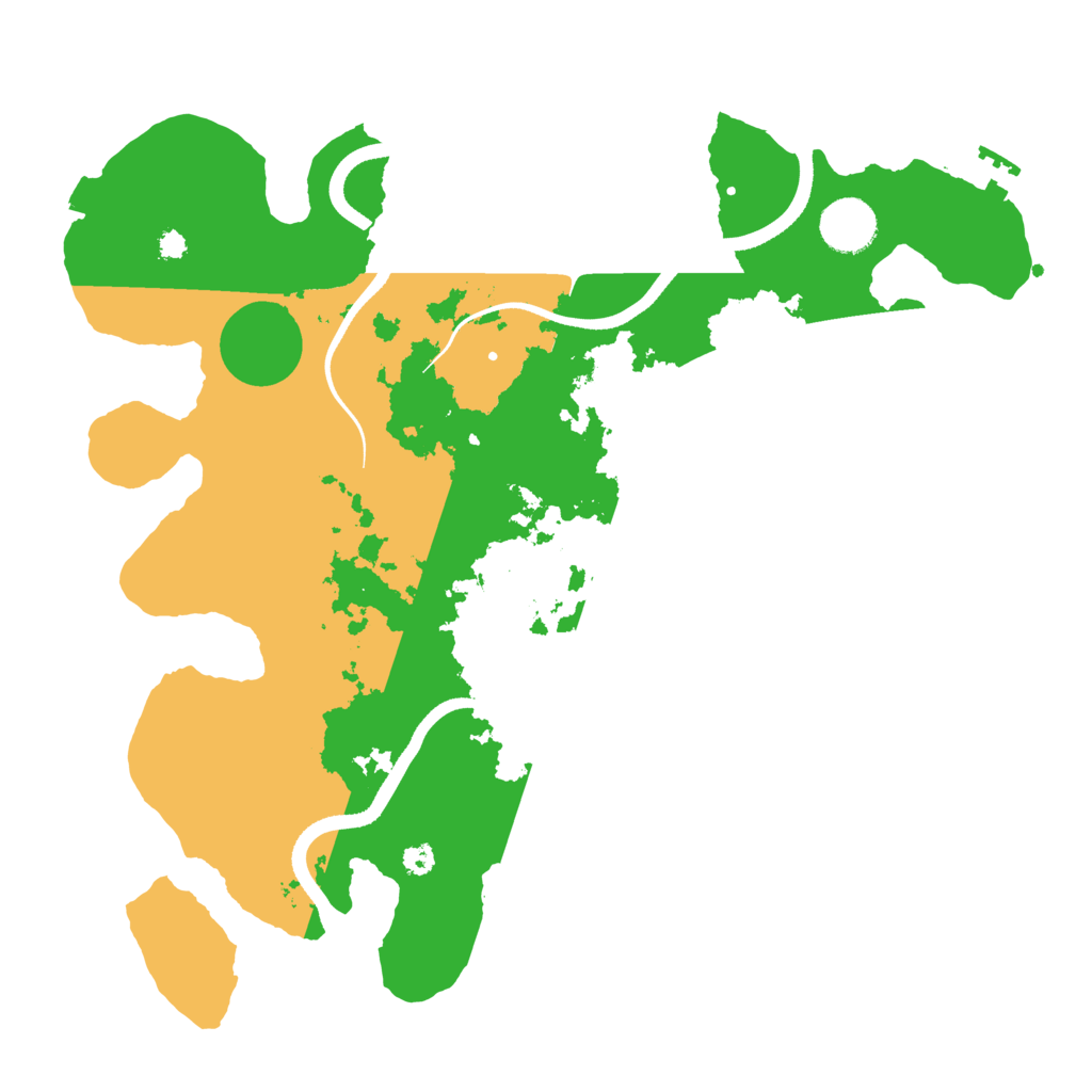 Biome Rust Map: Procedural Map, Size: 3500, Seed: 1129699400