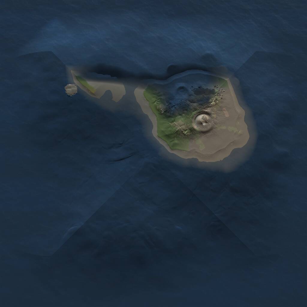 Rust Map: Procedural Map, Size: 1000, Seed: 1384416132, 1 Monuments