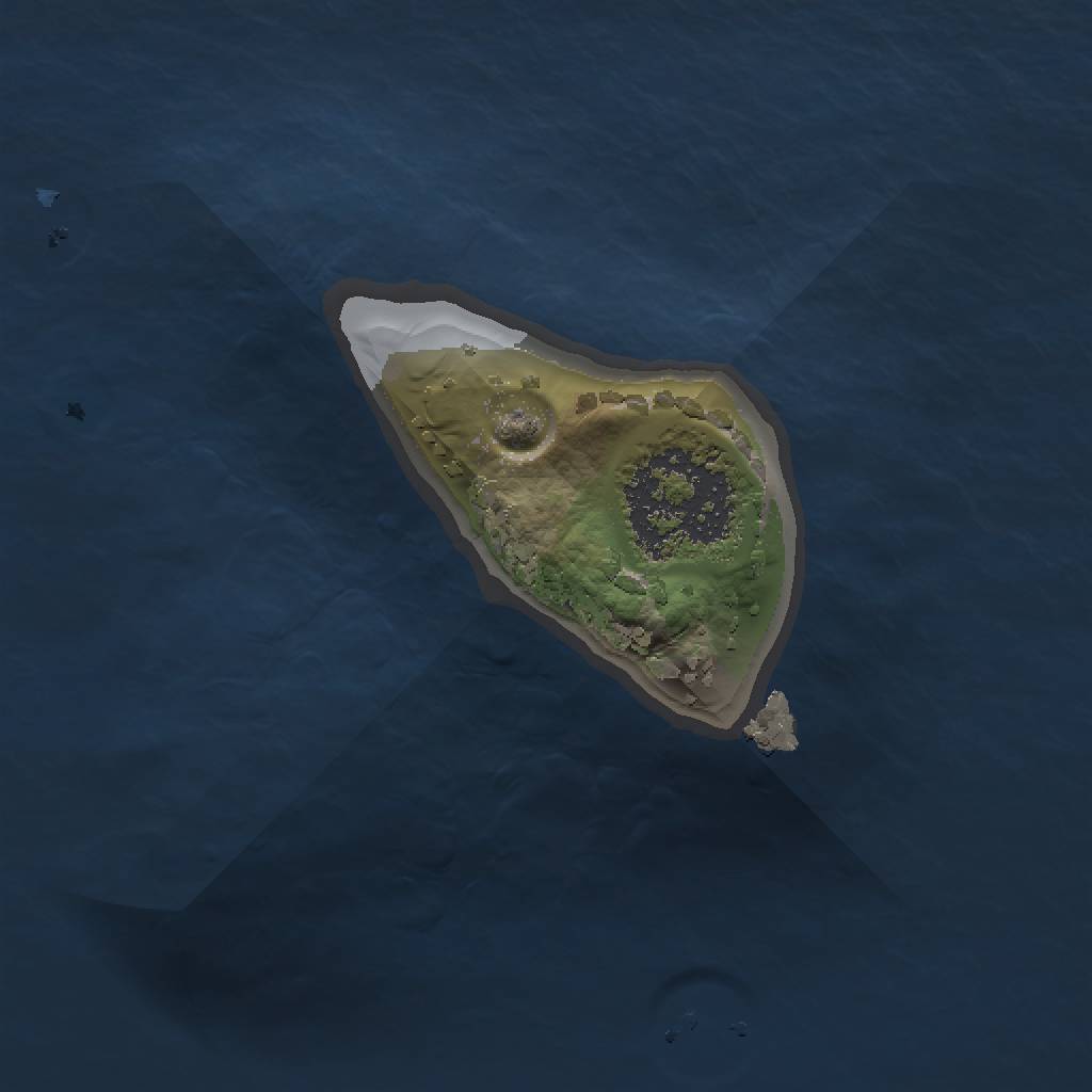 Rust Map: Procedural Map, Size: 1000, Seed: 641724454, 3 Monuments