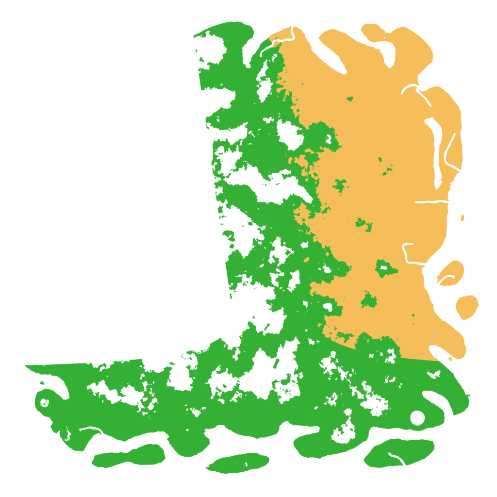 Biome Rust Map: Procedural Map, Size: 6000, Seed: 401365535