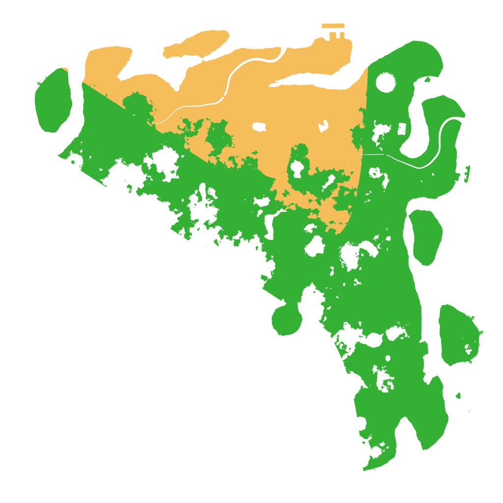 Biome Rust Map: Procedural Map, Size: 4500, Seed: 1190760297