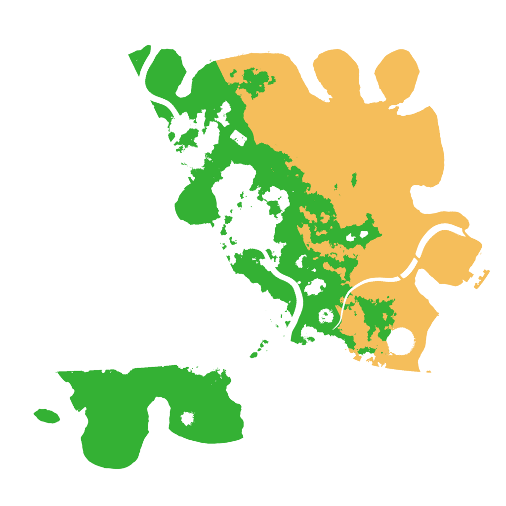 Biome Rust Map: Procedural Map, Size: 3400, Seed: 2182613
