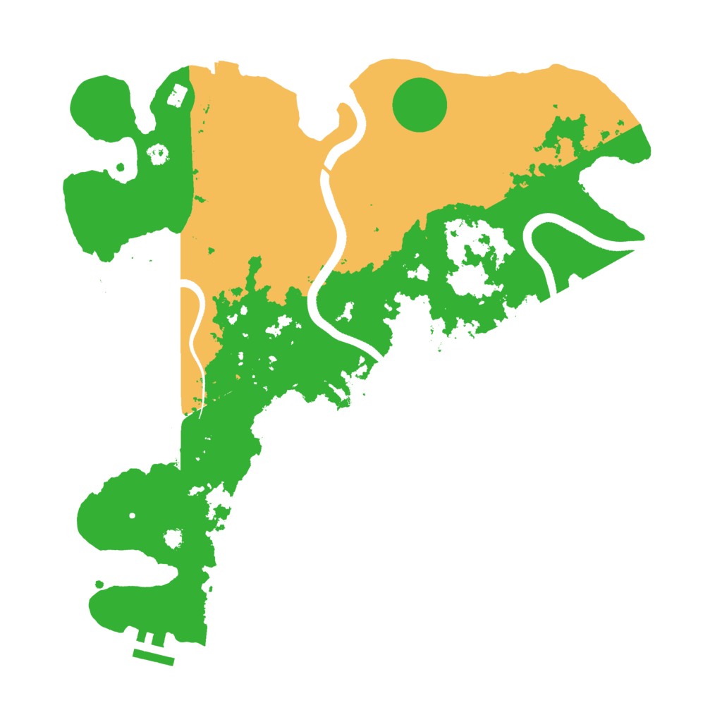 Biome Rust Map: Procedural Map, Size: 3500, Seed: 142302860