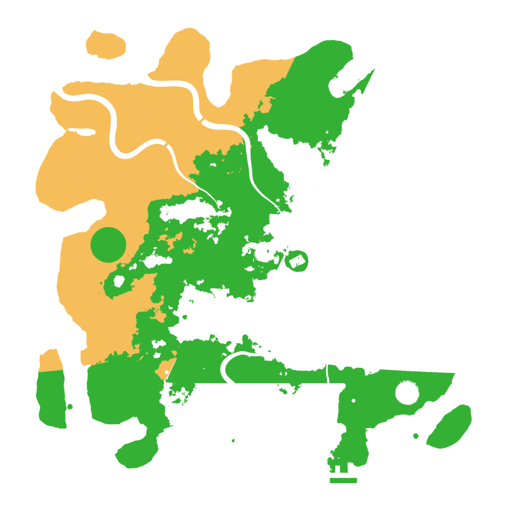 Biome Rust Map: Procedural Map, Size: 3800, Seed: 76211856