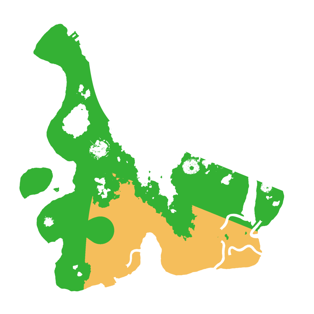 Biome Rust Map: Procedural Map, Size: 3000, Seed: 16077