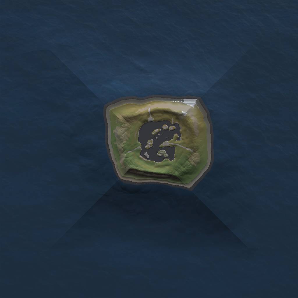 Rust Map: Barren, Size: 1000, Seed: 3816147, 3 Monuments