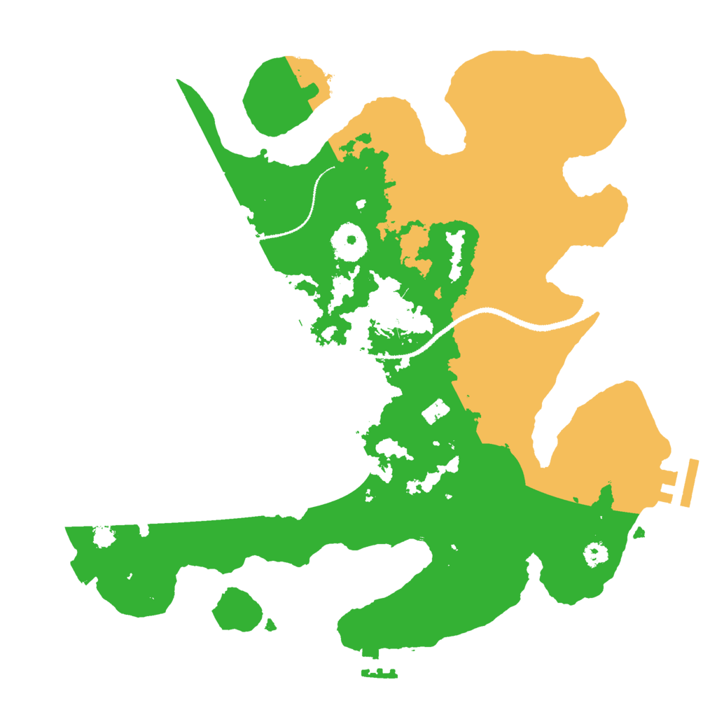 Biome Rust Map: Procedural Map, Size: 3000, Seed: 2747