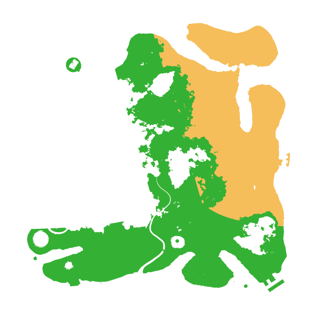 Biome Rust Map: Procedural Map, Size: 3500, Seed: 1087224697