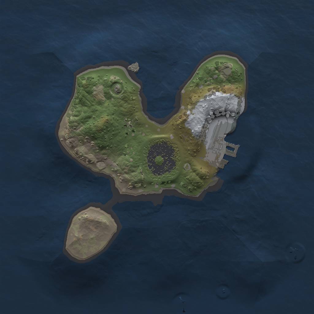 Rust Map: Procedural Map, Size: 1500, Seed: 964974574, 4 Monuments