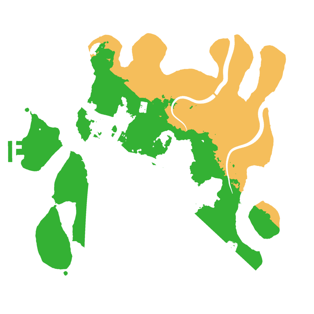 Biome Rust Map: Procedural Map, Size: 3000, Seed: 1476302