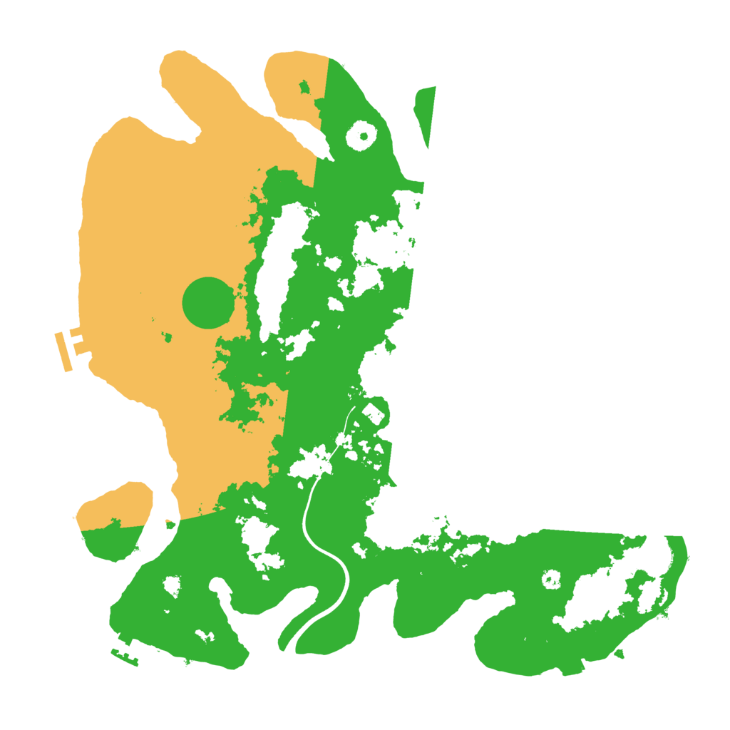 Biome Rust Map: Procedural Map, Size: 3700, Seed: 260520233