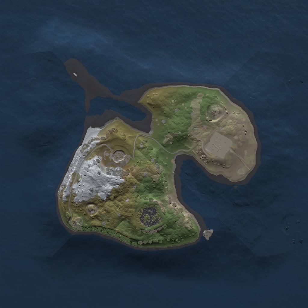 Rust Map: Procedural Map, Size: 1500, Seed: 322730916, 4 Monuments