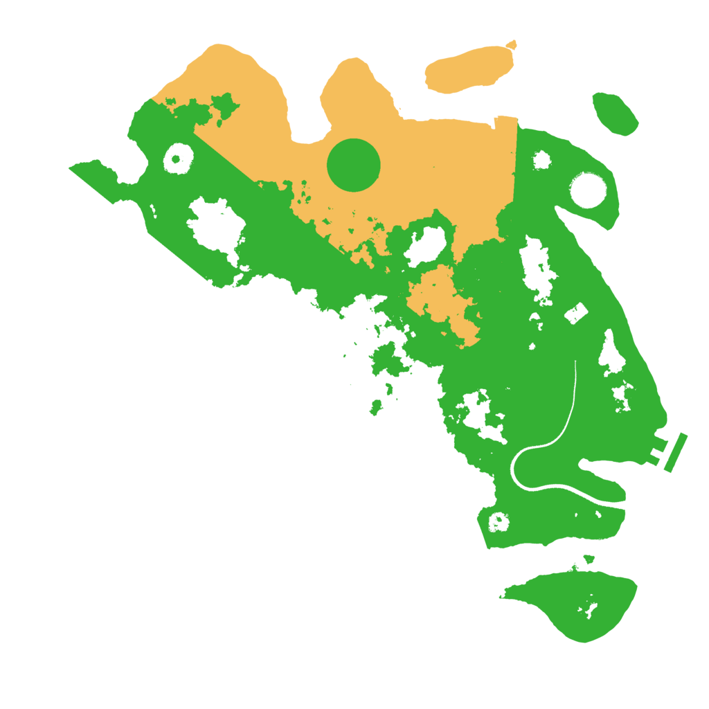 Biome Rust Map: Procedural Map, Size: 3500, Seed: 2578