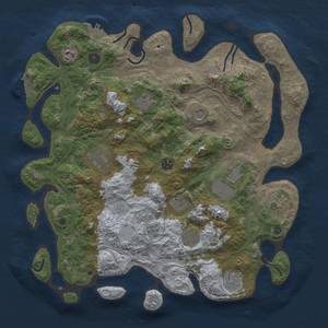 Thumbnail Rust Map: Procedural Map, Size: 4250, Seed: 8758633, 19 Monuments