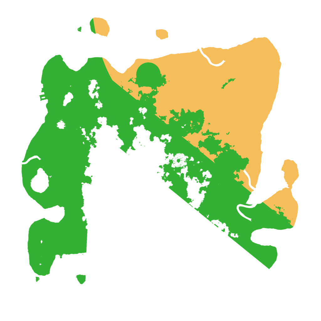 Biome Rust Map: Procedural Map, Size: 3500, Seed: 69257899