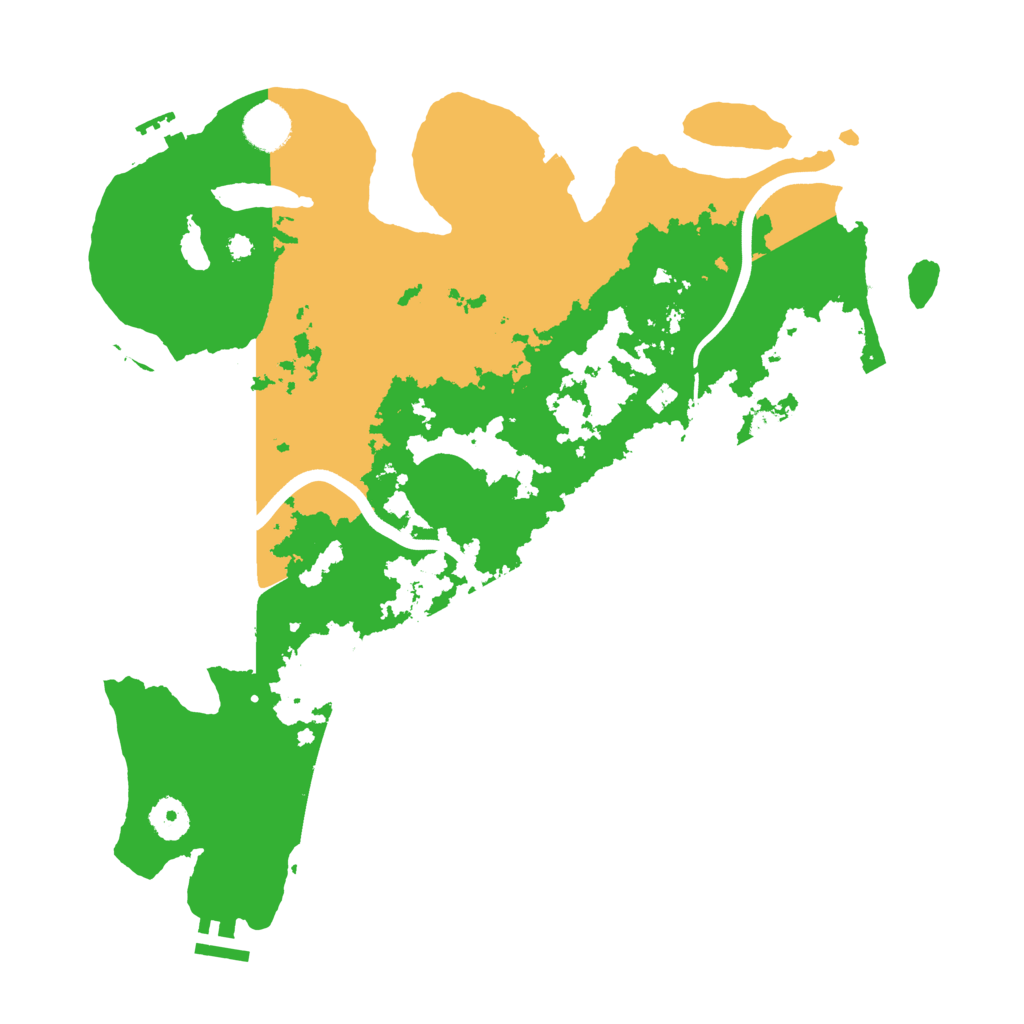 Biome Rust Map: Procedural Map, Size: 3800, Seed: 5537291