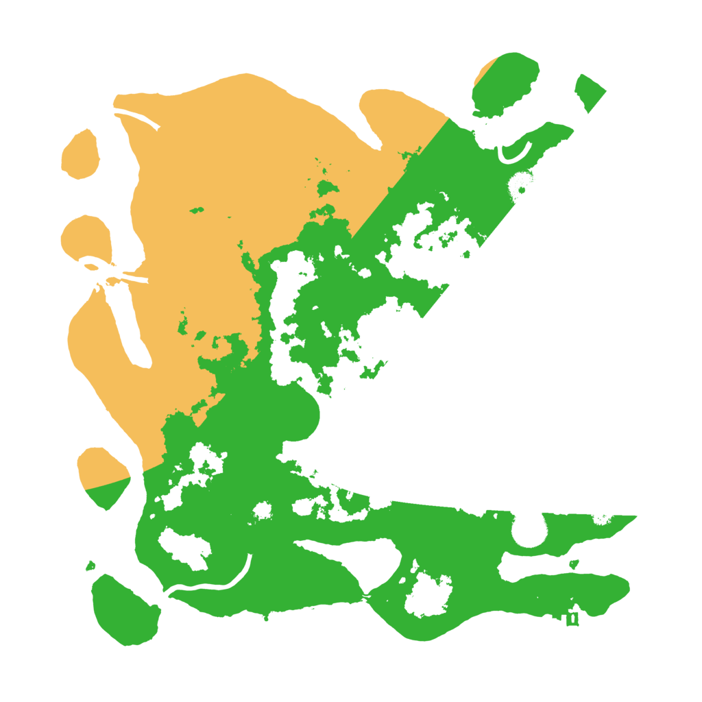 Biome Rust Map: Procedural Map, Size: 3500, Seed: 23419227