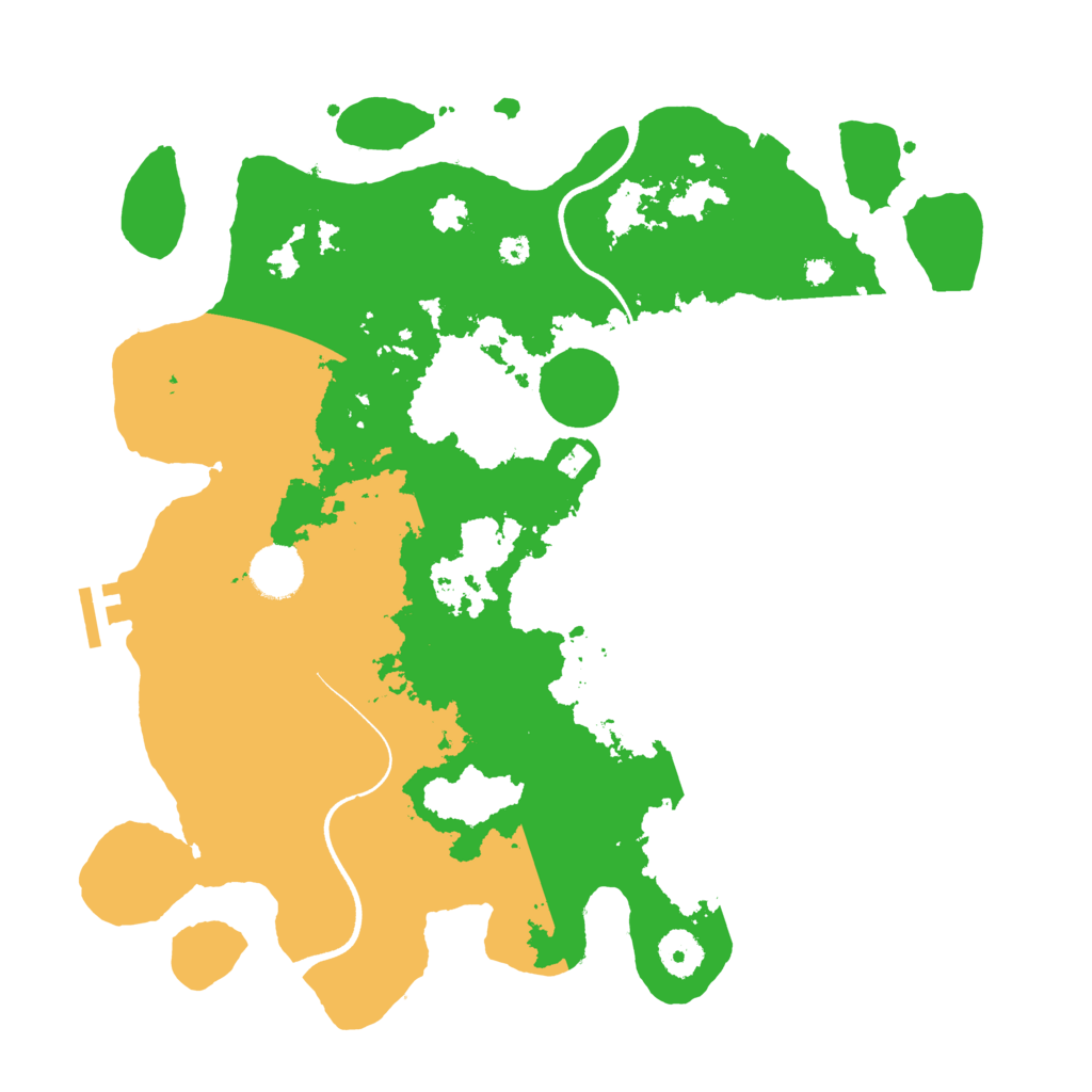 Biome Rust Map: Procedural Map, Size: 3650, Seed: 94384748