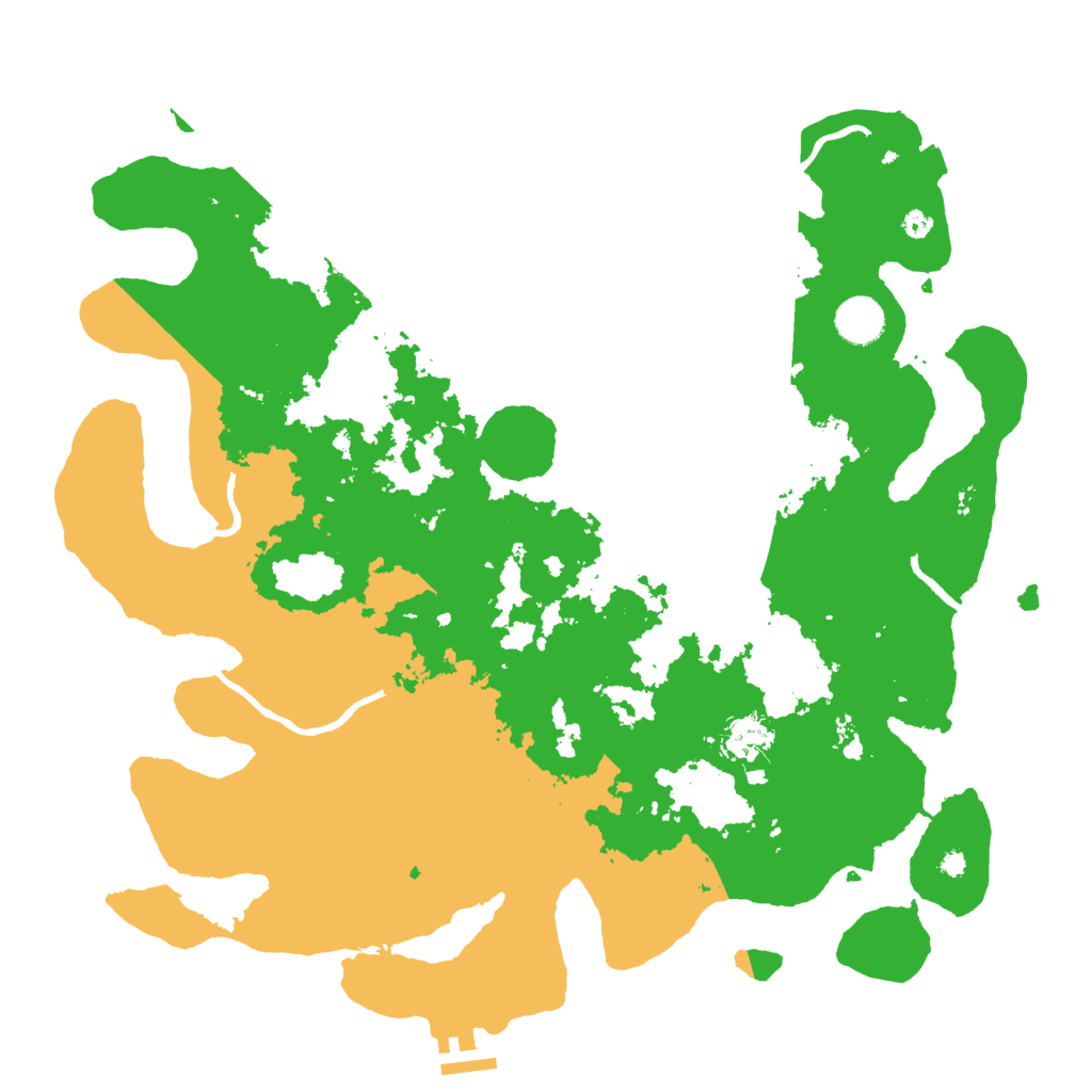 Biome Rust Map: Procedural Map, Size: 3950, Seed: 64361676