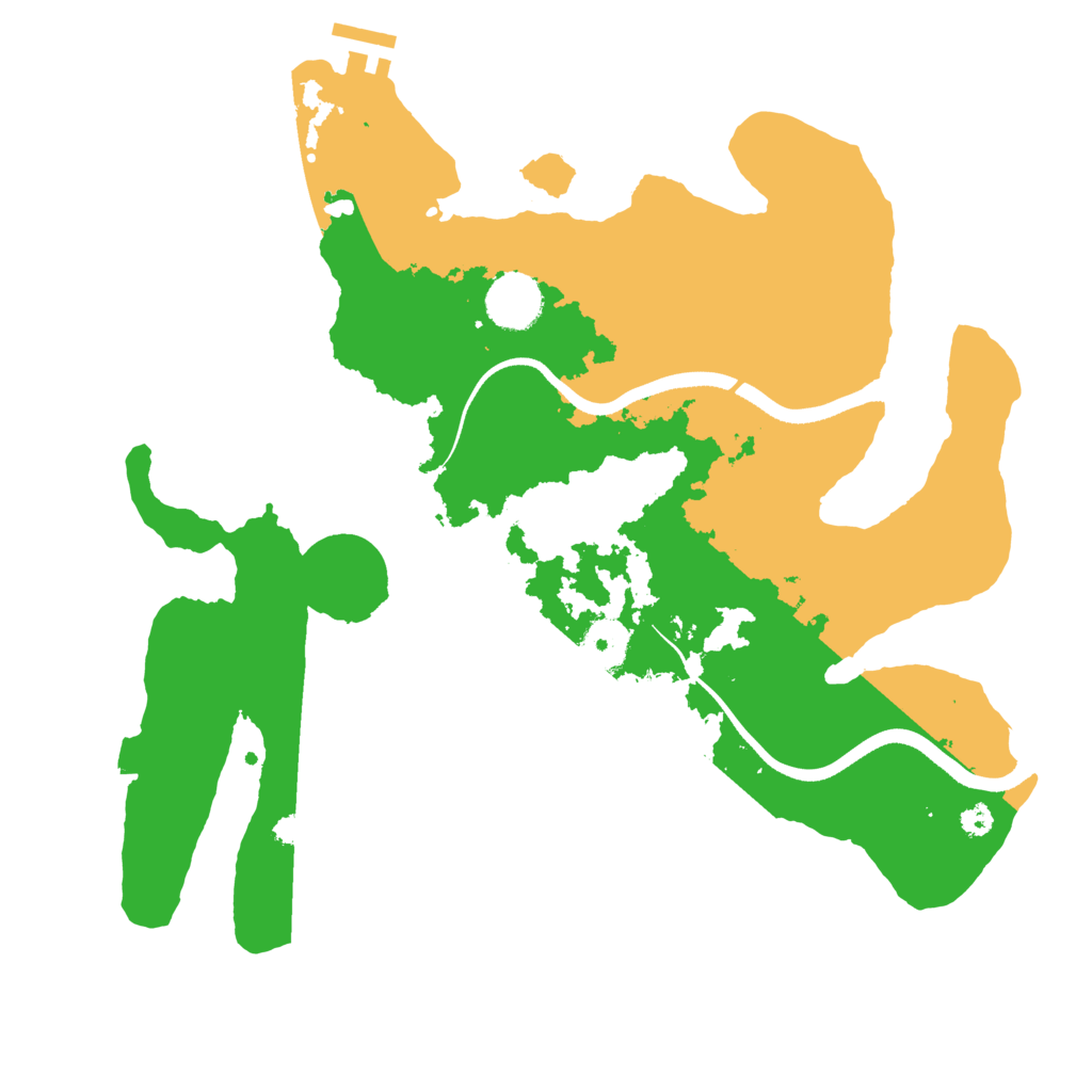 Biome Rust Map: Procedural Map, Size: 3450, Seed: 39814210