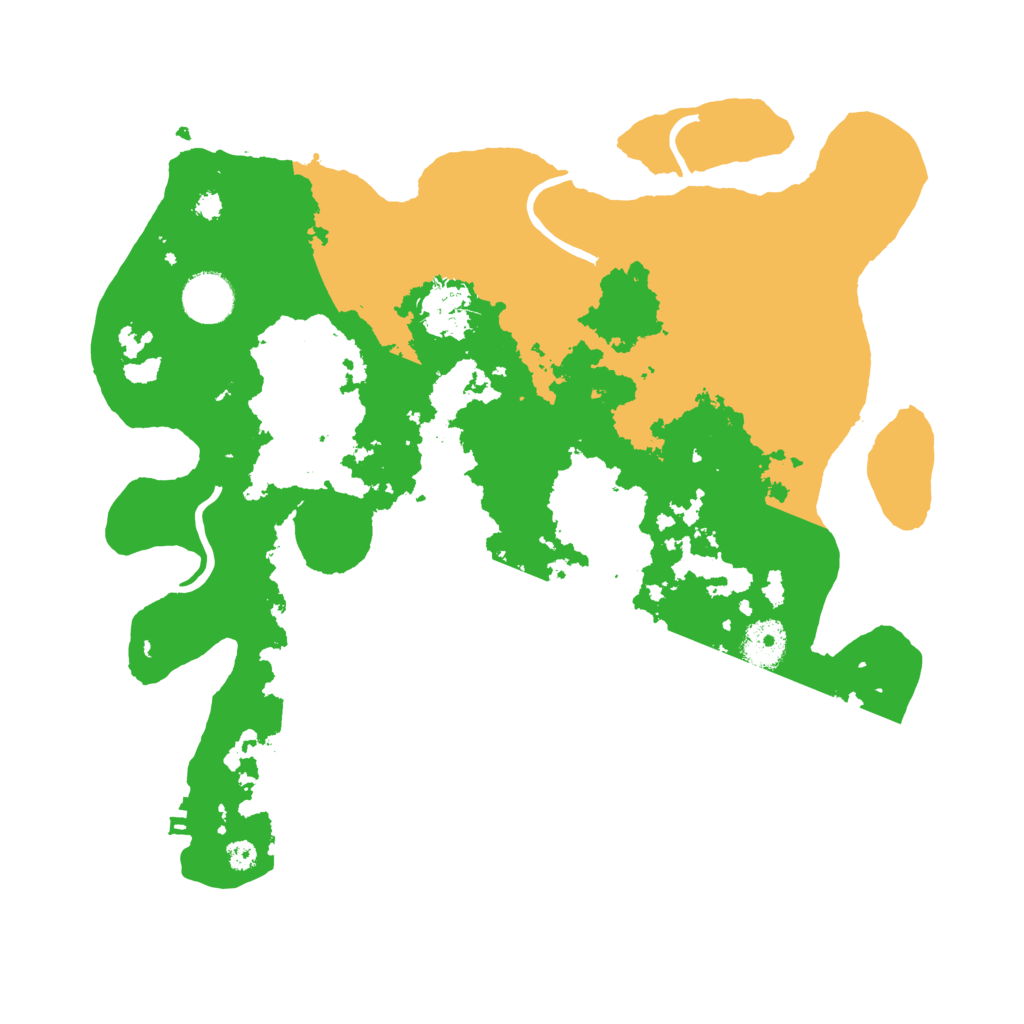 Biome Rust Map: Procedural Map, Size: 3500, Seed: 55511054