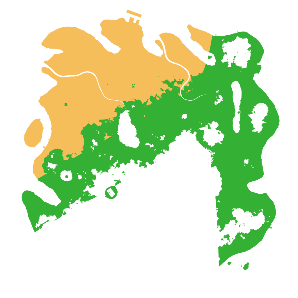 Biome Rust Map: Procedural Map, Size: 3900, Seed: 16345931