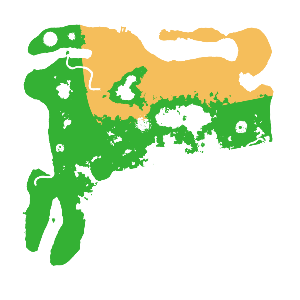 Biome Rust Map: Procedural Map, Size: 3700, Seed: 58535134