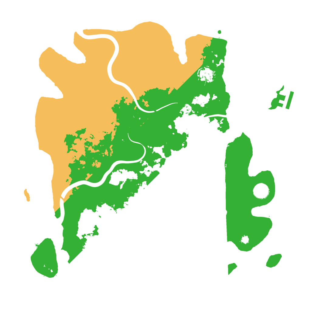 Biome Rust Map: Procedural Map, Size: 3500, Seed: 1625737493